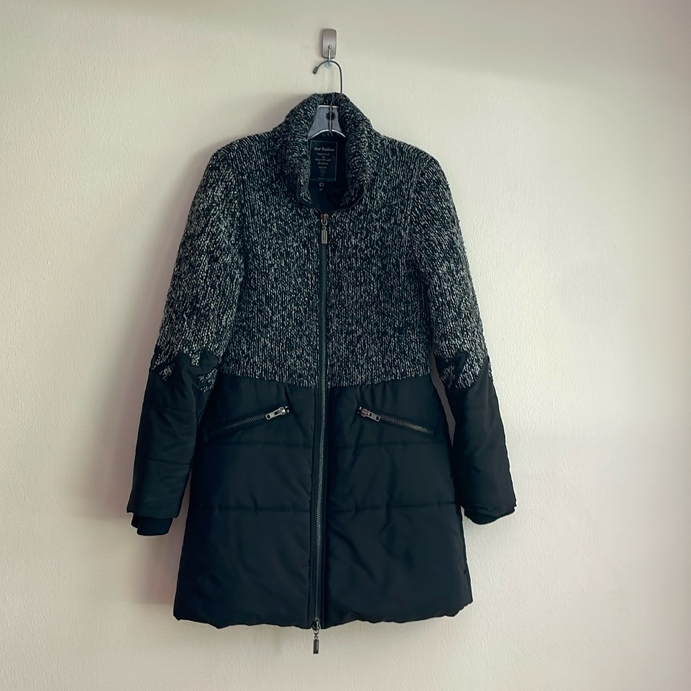 Yesterday Fashion mid length zip up jacket